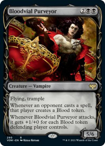 Bloodvial Purveyor (Showcase Fang Frame) [Innistrad: Crimson Vow] Magic: The Gathering