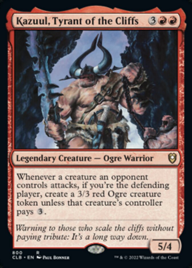 Kazuul, Tyrant of the Cliffs [Commander Legends: Battle for Baldur's Gate] Magic: The Gathering