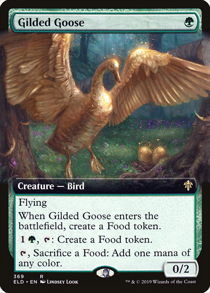 Gilded Goose (Extended Art) [Throne of Eldraine] Magic: The Gathering