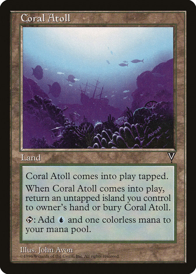 Coral Atoll [Visions] Magic: The Gathering