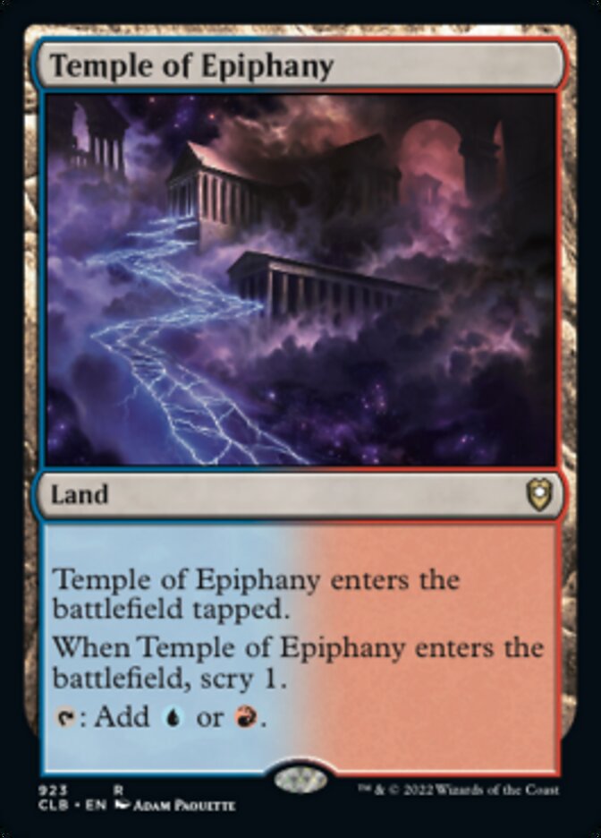 Temple of Epiphany [Commander Legends: Battle for Baldur's Gate] Magic: The Gathering