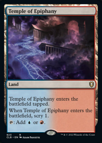 Temple of Epiphany [Commander Legends: Battle for Baldur's Gate] Magic: The Gathering