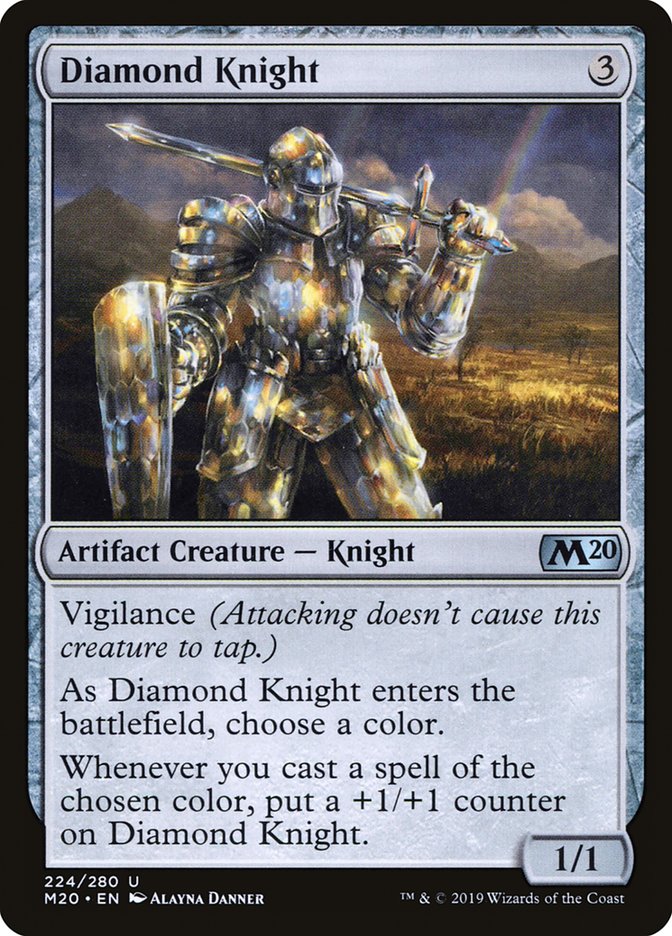 Diamond Knight [Core Set 2020] Magic: The Gathering