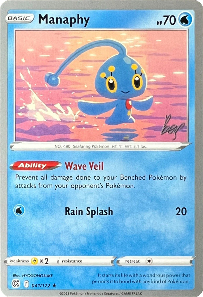 Manaphy (041/172) (Cheryl Again - Sebastian Lashmet) [World Championships 2022] Pokémon