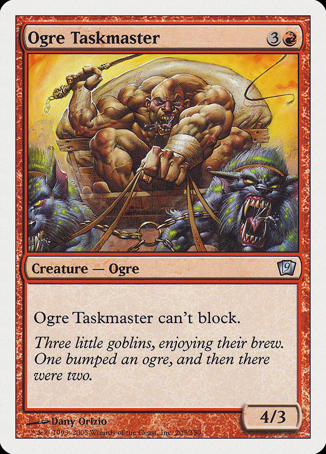 Ogre Taskmaster [Ninth Edition] Magic: The Gathering