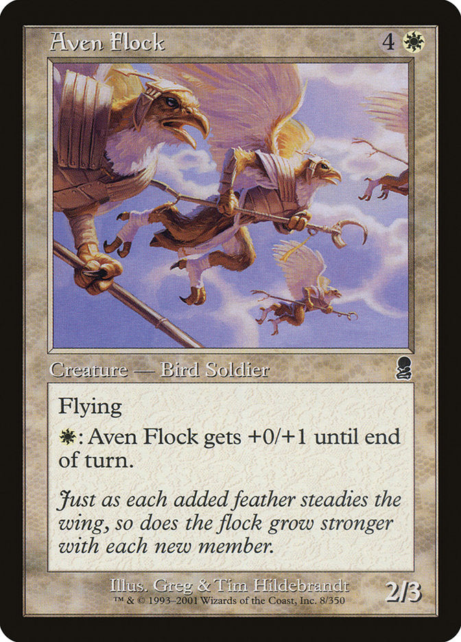 Aven Flock [Odyssey] Magic: The Gathering