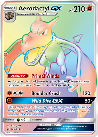 Aerodactyl GX (244/236) [Sun & Moon: Unified Minds] Pokémon