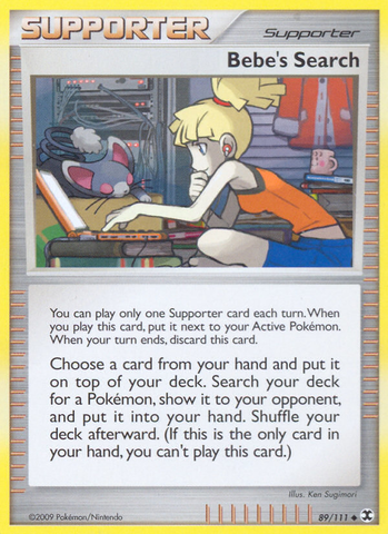 Bebe's Search (89/111) [Platinum: Rising Rivals] Pokémon
