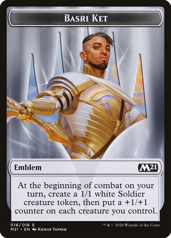 Basri Ket Emblem [Core Set 2021 Tokens] Magic: The Gathering
