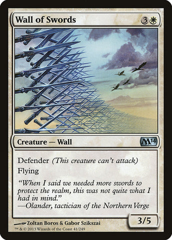 Wall of Swords [Magic 2014] Magic: The Gathering