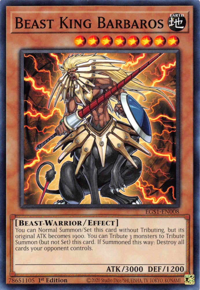 Beast King Barbaros [EGS1-EN008] Common Yu-Gi-Oh!