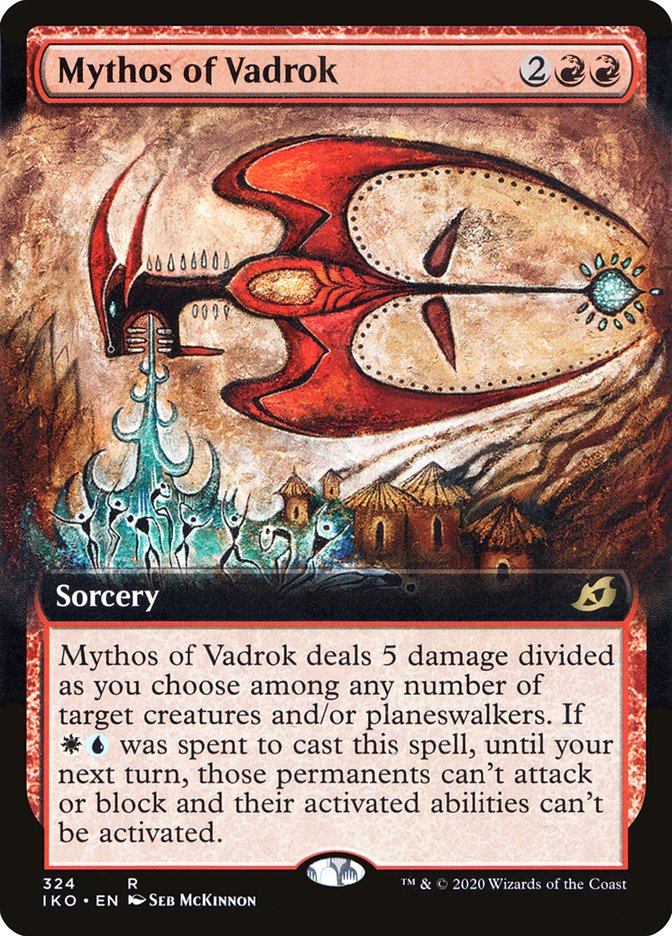 Mythos of Vadrok (Extended Art) [Ikoria: Lair of Behemoths] Magic: The Gathering