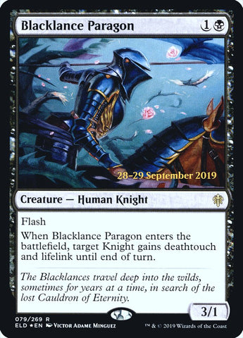 Blacklance Paragon [Throne of Eldraine Prerelease Promos] Magic: The Gathering