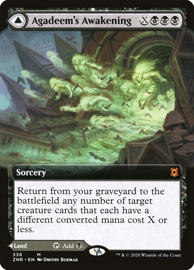 Agadeem's Awakening // Agadeem, the Undercrypt (Extended Art) [Zendikar Rising] Magic: The Gathering