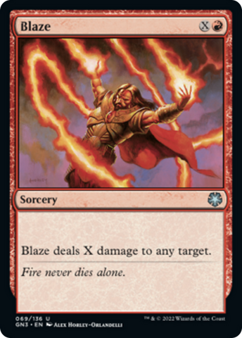 Blaze [Game Night: Free-for-All] Magic: The Gathering