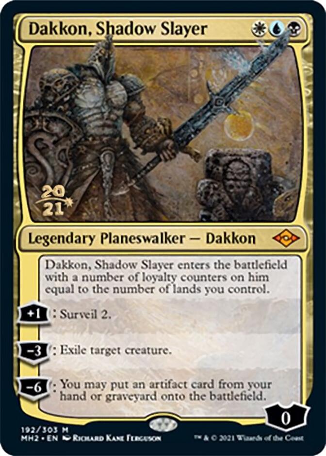 Dakkon, Shadow Slayer [Modern Horizons 2 Prerelease Promos] Magic: The Gathering