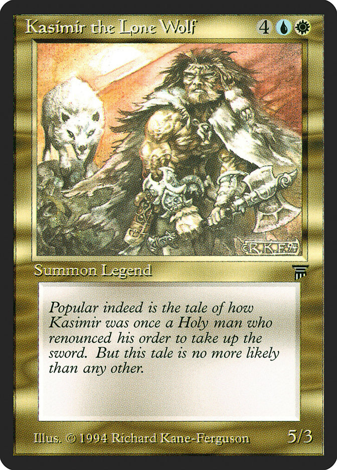 Kasimir the Lone Wolf [Legends] Magic: The Gathering
