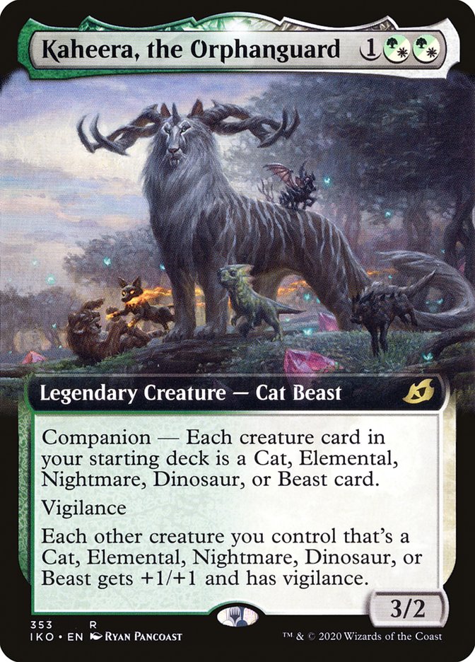Kaheera, the Orphanguard (Extended Art) [Ikoria: Lair of Behemoths] Magic: The Gathering