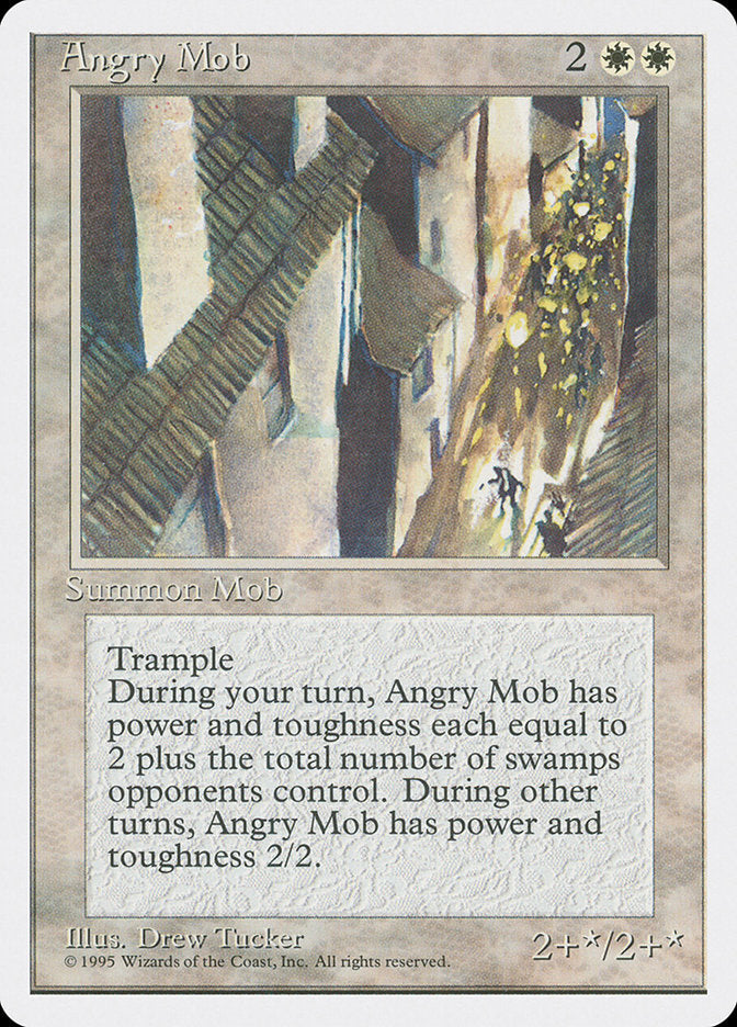 Angry Mob [Fourth Edition] Magic: The Gathering