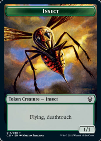Beast (011) // Insect Double-Sided Token [Commander 2021 Tokens] Magic: The Gathering