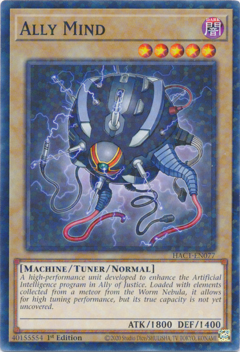 Ally Mind (Duel Terminal) [HAC1-EN077] Common Yu-Gi-Oh!