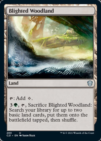 Blighted Woodland [Commander 2021] Magic: The Gathering