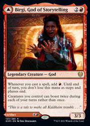 Birgi, God of Storytelling // Harnfel, Horn of Bounty [Kaldheim] Magic: The Gathering