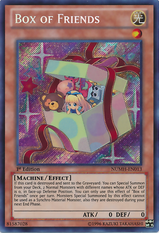 Box of Friends [NUMH-EN013] Secret Rare Yu-Gi-Oh!