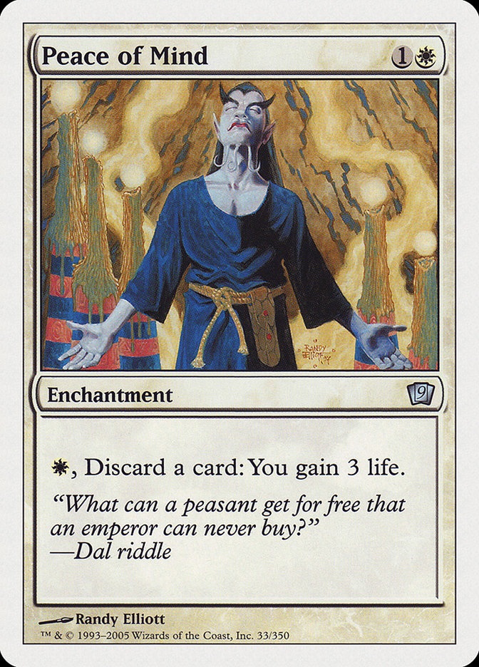 Peace of Mind [Ninth Edition] Magic: The Gathering