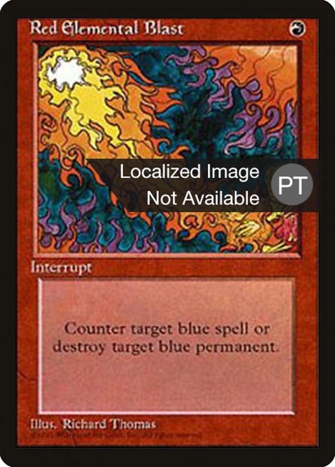 Red Elemental Blast [Fourth Edition (Foreign Black Border)] Magic: The Gathering