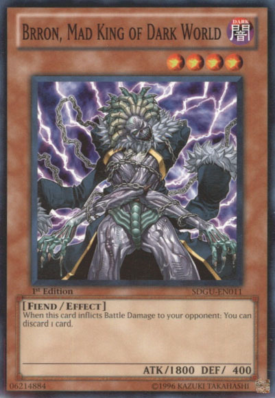 Brron, Mad King of Dark World [SDGU-EN011] Common Yu-Gi-Oh!