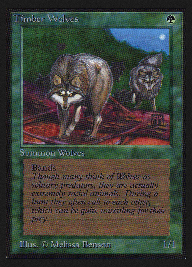 Timber Wolves [International Collectors' Edition] Magic: The Gathering