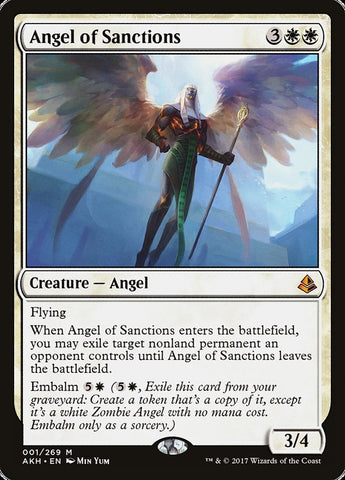 Angel of Sanctions [Amonkhet] Magic: The Gathering