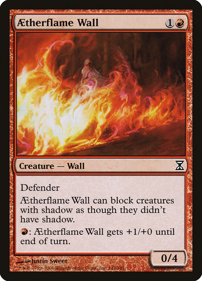 Aetherflame Wall [Time Spiral] Magic: The Gathering