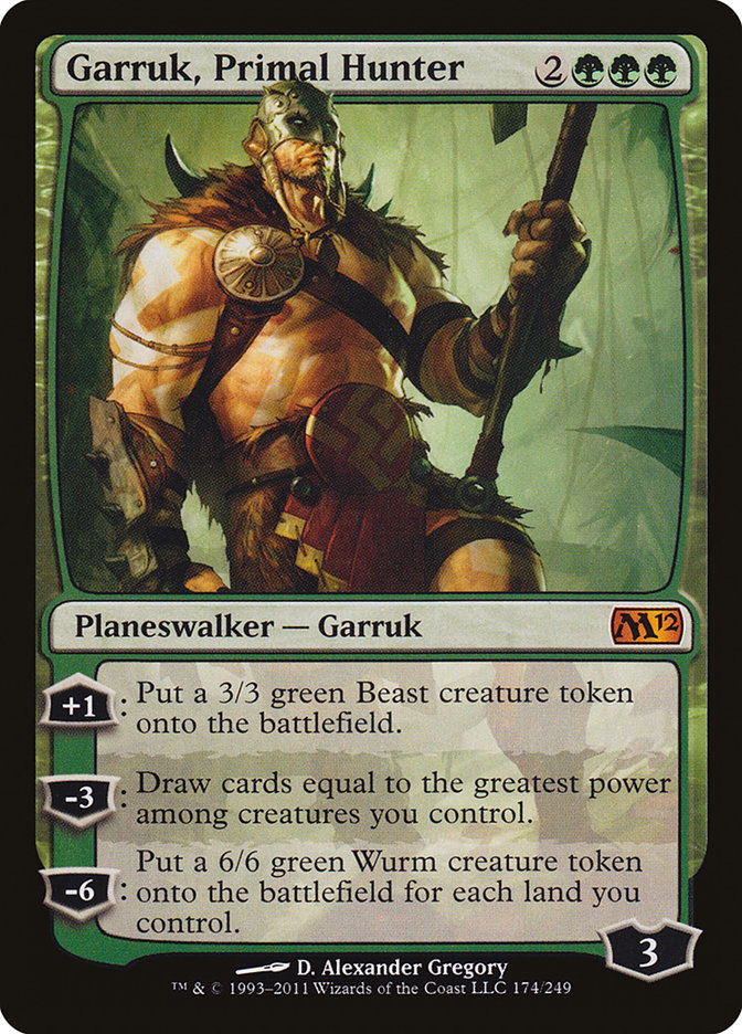 Garruk, Primal Hunter [Magic 2012] Magic: The Gathering