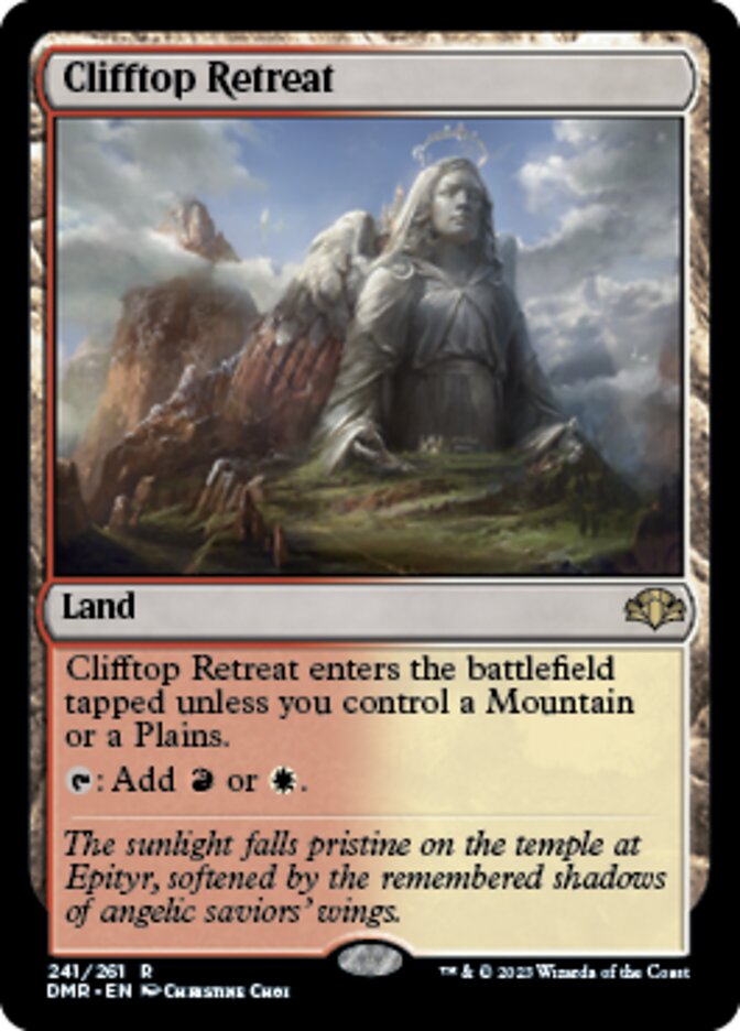 Clifftop Retreat [Dominaria Remastered] Magic: The Gathering
