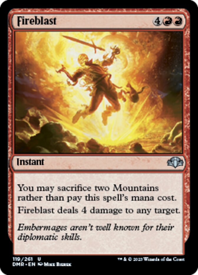 Fireblast [Dominaria Remastered] Magic: The Gathering