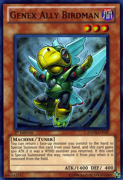 Genex Ally Birdman [HA04-EN037] Super Rare Yu-Gi-Oh!