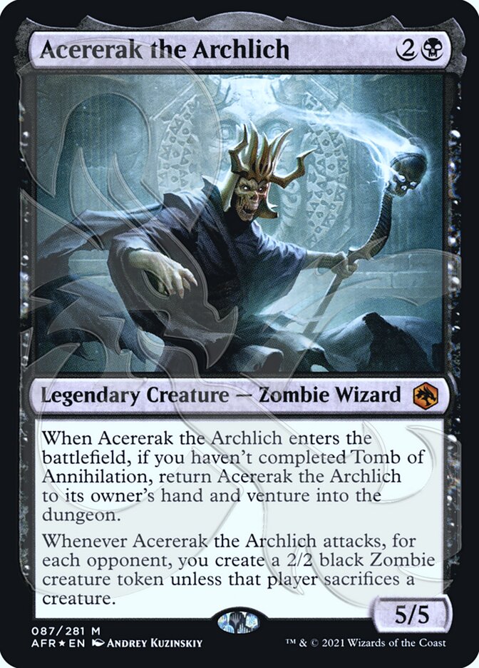 Acererak the Archlich (Ampersand Promo) [Dungeons & Dragons: Adventures in the Forgotten Realms Promos] Magic: The Gathering
