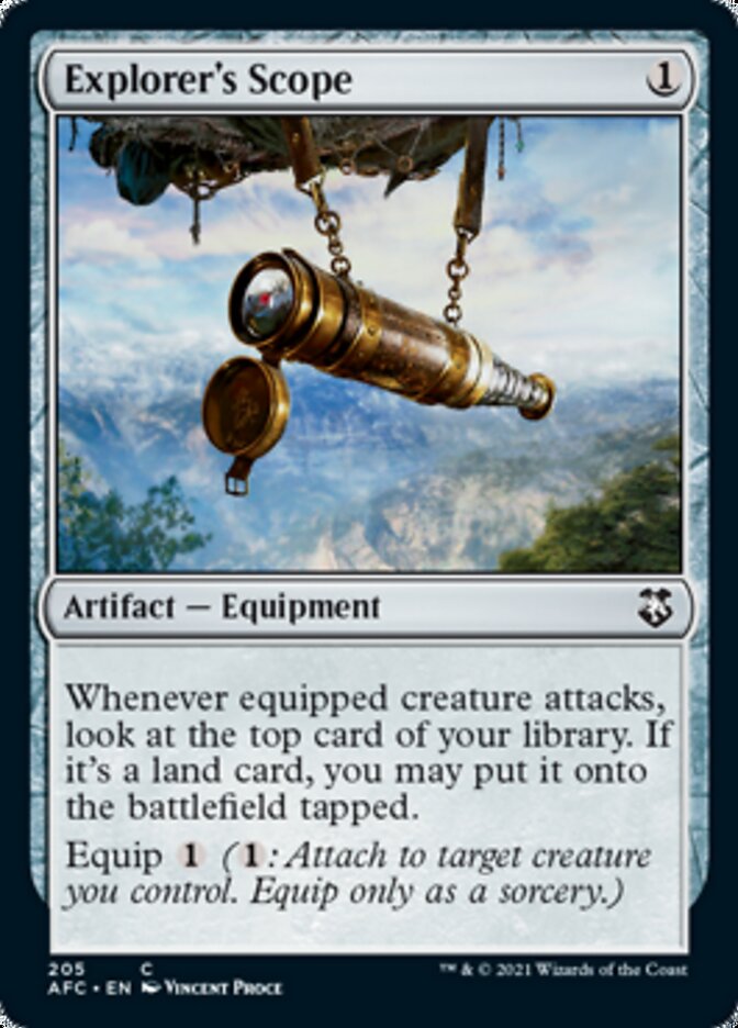 Explorer's Scope [Dungeons & Dragons: Adventures in the Forgotten Realms Commander] Magic: The Gathering
