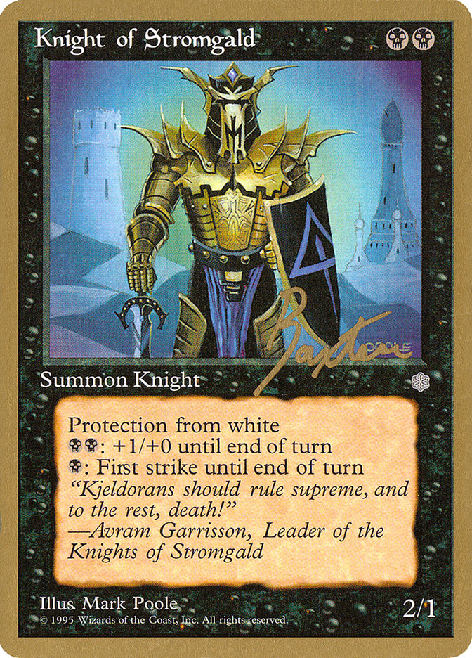 Knight of Stromgald (George Baxter) [Pro Tour Collector Set] Magic: The Gathering
