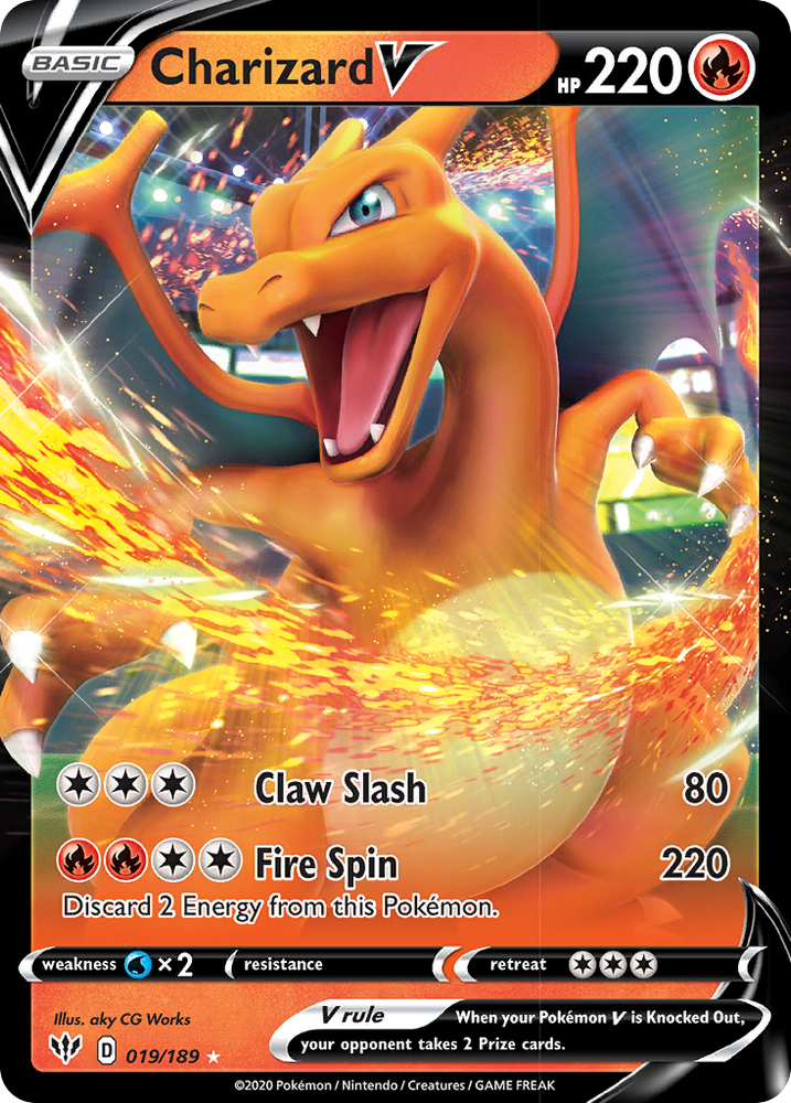 Charizard V (019/189) [Sword & Shield: Darkness Ablaze] Pokémon