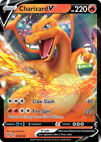 Charizard V (019/189) [Sword & Shield: Darkness Ablaze] Pokémon