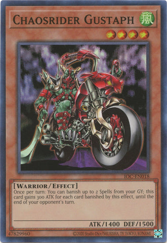 Chaosrider Gustaph (25th Anniversary) [IOC-EN018] Super Rare Yu-Gi-Oh!