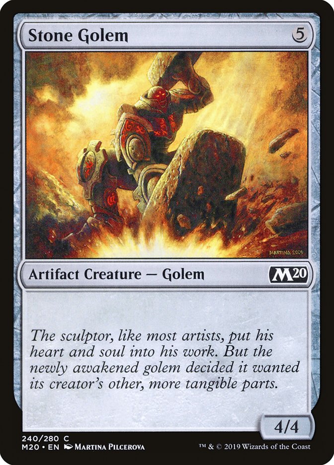 Stone Golem [Core Set 2020] Magic: The Gathering