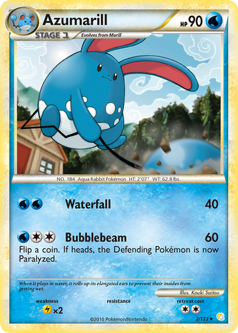Azumarill (2/123) [HeartGold & SoulSilver: Base Set] Pokémon