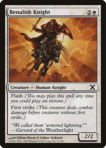 Benalish Knight [Tenth Edition] Magic: The Gathering
