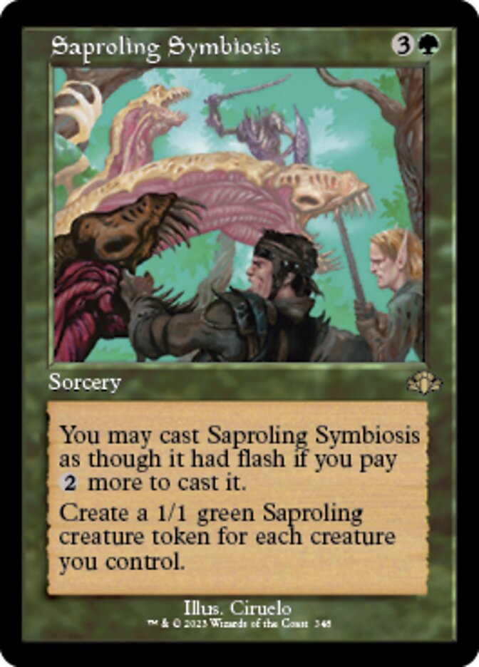 Saproling Symbiosis (Retro) [Dominaria Remastered] Magic: The Gathering