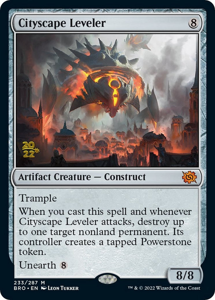 Cityscape Leveler [The Brothers' War Prerelease Promos] Magic: The Gathering