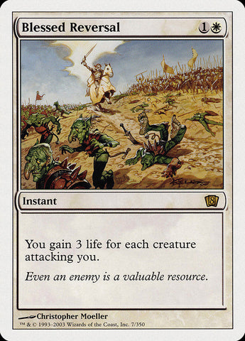 Blessed Reversal [Eighth Edition] Magic: The Gathering